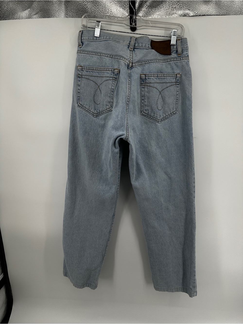 Calvin Klein VTG Y2K Heritage Streetwear Light Wash Straight-Leg Jeans Sz32 - Picture 9 of 16